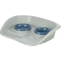 Kunststof katten Voer/Waterbak-Set