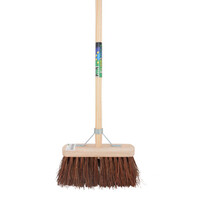 Bezem FSC 29cm met steel 150cm en stokhouder
