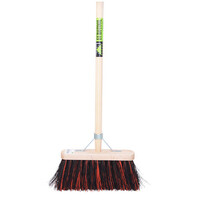 Straatbezem bassine en PVC 29 cm met steel 150 cm