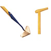 Hartschoffel gesmeed, 24cm, steel 170cm