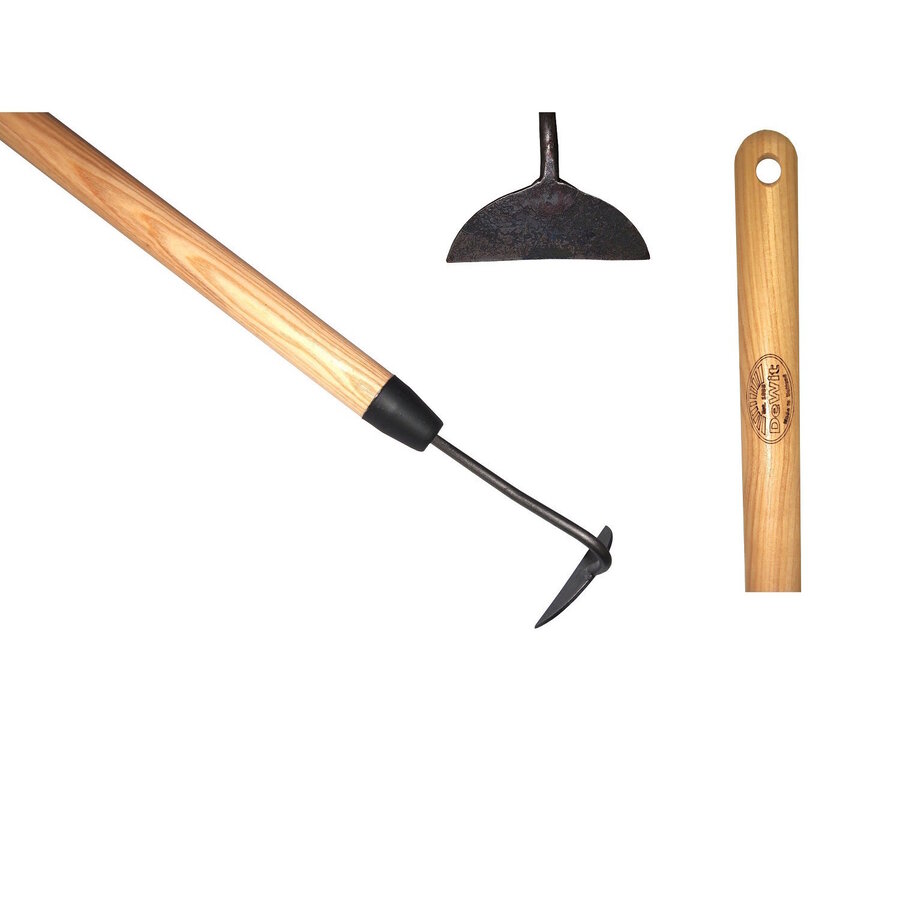 Handhak halve maan gesmeed 10 cm met essen steel 140 cm