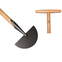 Graskantsteker met essenhouten T-steel 85 cm voor strakke gazonranden