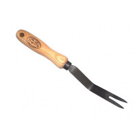 Bio wiedvork met essenhouten handvat 14 cm