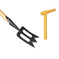 Spork schoffel 10 cm met essenhouten steel van 170 cm