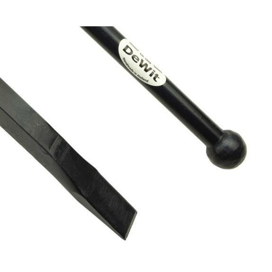 Stootijzer 1750mm met 40cm vierkant knop en beitel