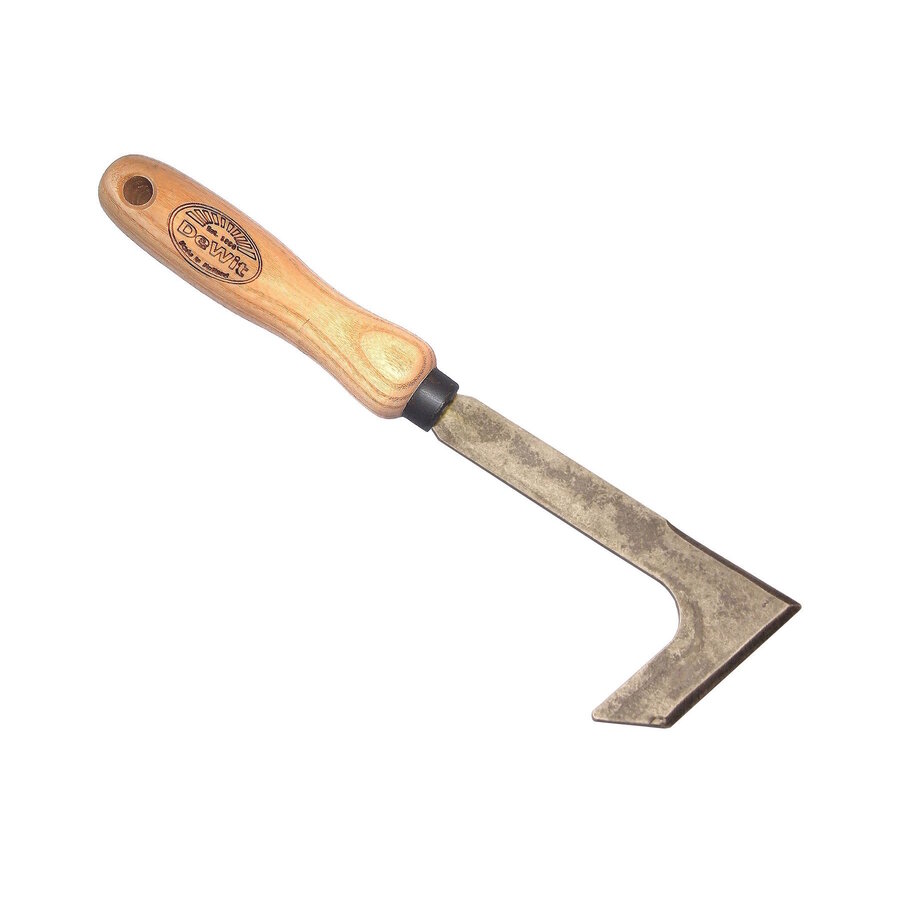 Onkruidmes met essen handvat 14 cm voor voegen en bestrating
