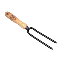 Wiedvork 2-tands met essenhouten handvat | 14 cm