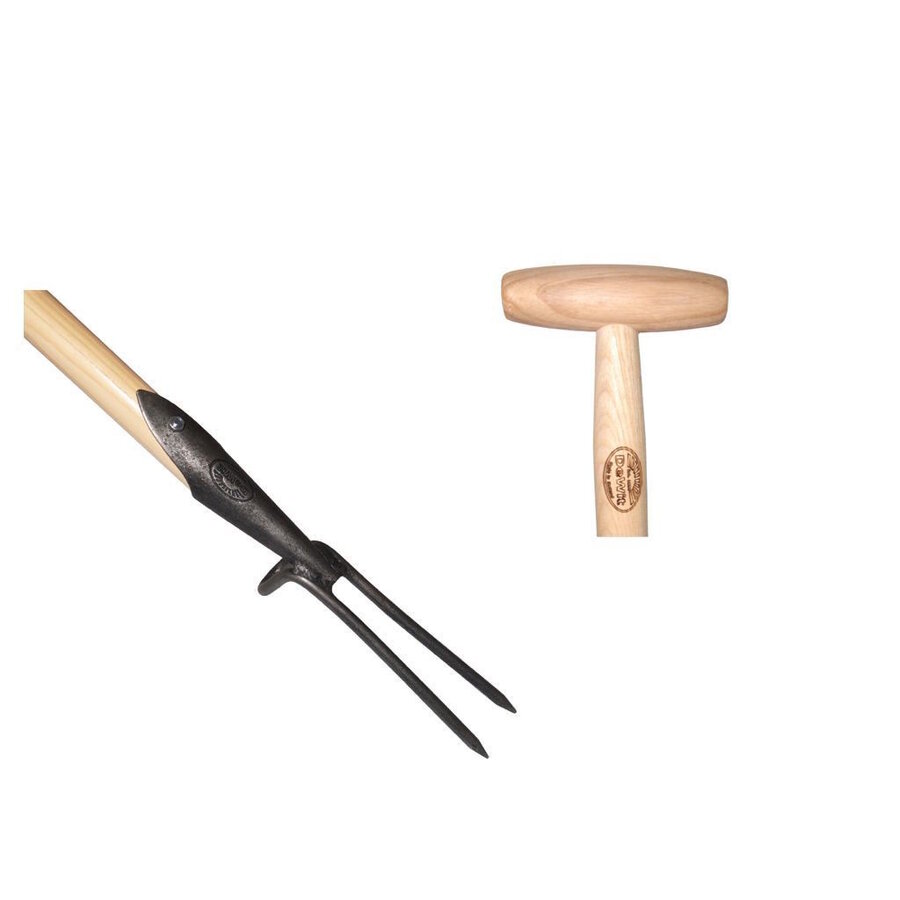 2-tands wiedvork met essenhouten T-steel 80 cm