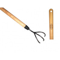 Cultivator met 3 tanden en essen steel 140 cm