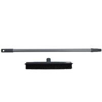Rubberbezem 31 cm met telescoopsteel 68 tot 120 cm en watertrekker