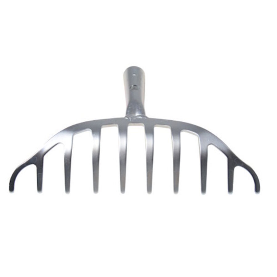 Rozenhark met 10 verzinkte tanden | 24,5 cm | zonder steel
