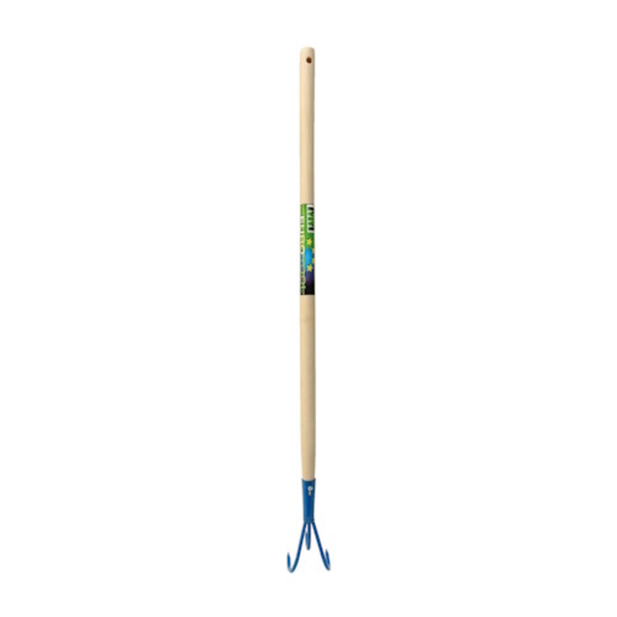 Kinder tuinkrabber met 3 tanden compleet met steel | 76 cm