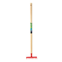 Kinderhark 8-tands met houten steel 76 cm en werkbreedte 16 cm