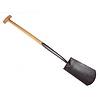 Zwanehals spade met lip essen steel 75cm