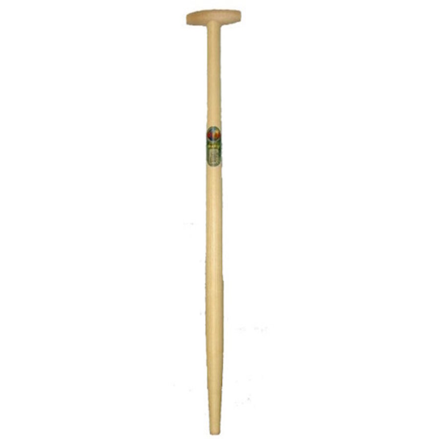 Spadesteel van essenhout 90 cm met doorgestoken hilt voor spade met lip