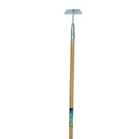 Verzinkte hak 14 of 16 cm met houten steel 160 cm