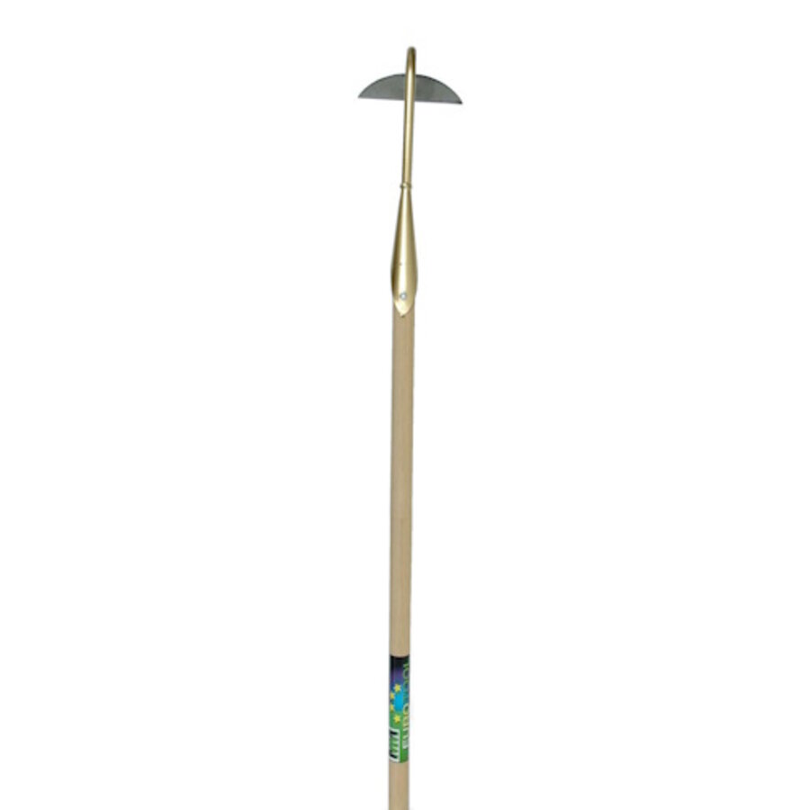 Hak gesmeed met houten steel