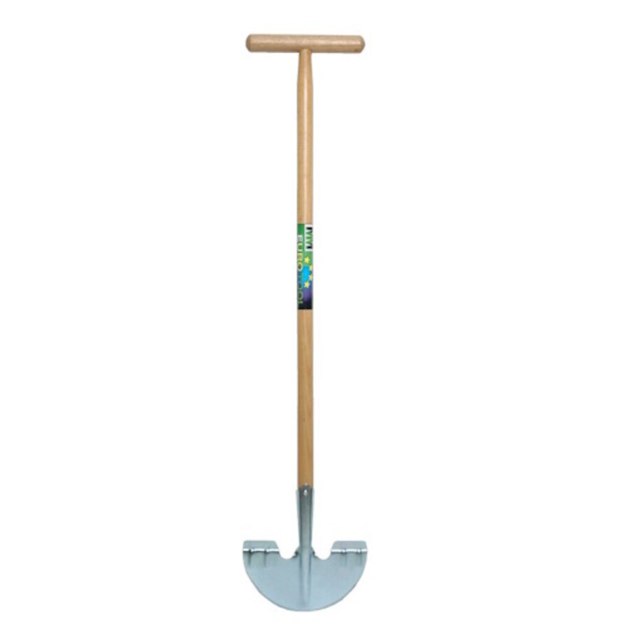 Graskantsteker verzinkt met houten T-steel | 85 cm
