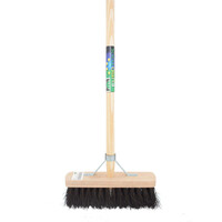 Straatbezem 29 cm met FSC-steel 150 cm en stokhouder