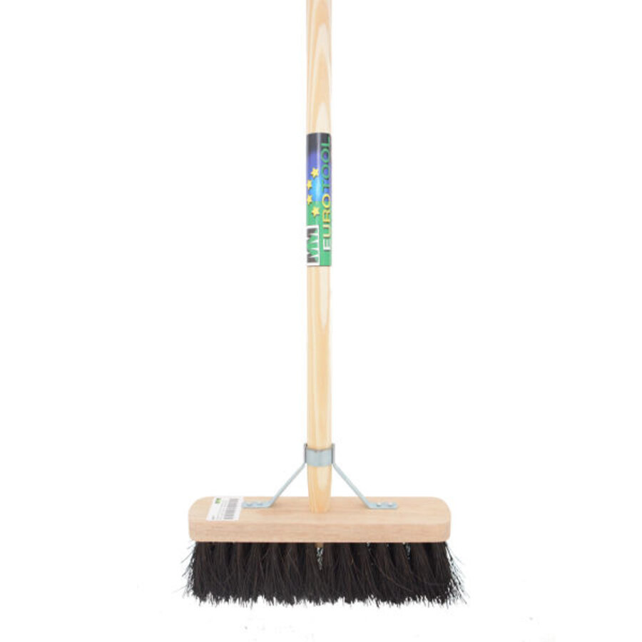 Straatbezem 29 cm met FSC-steel 150 cm en stokhouder