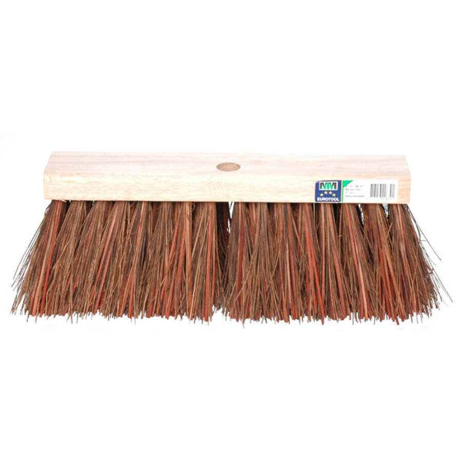 FSC stadsbezem 37 cm met harde natuurvezels en 130 mm lange haren