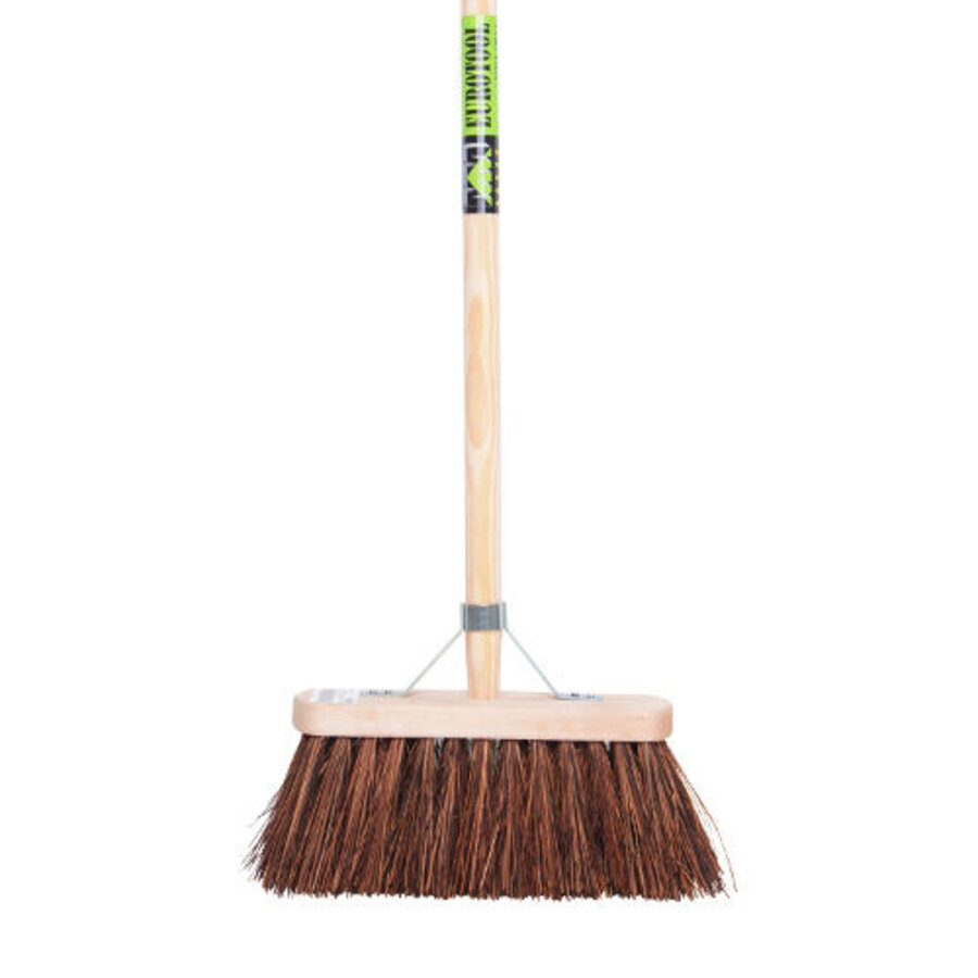 Bezem FSC 29 Centimeter Bassine/Piassava  Met Steel 150 Centimeter