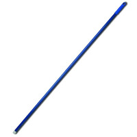 Hygiëne glasfibersteel blauw 140 cm Ø 25 mm met schroefdraad