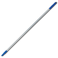 Aluminium hygiënesteel blauw 140 cm Ø 25 mm met schroefdraad