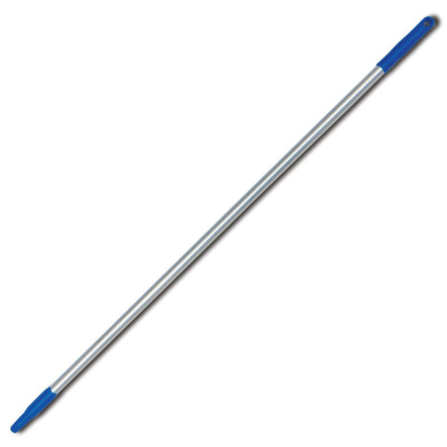 Aluminium hygiënesteel blauw 140 cm Ø 25 mm met schroefdraad