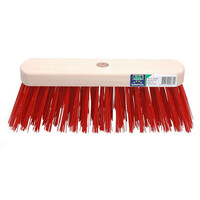 Bezem FSC 29 Centimeter Kunstvezel Rood