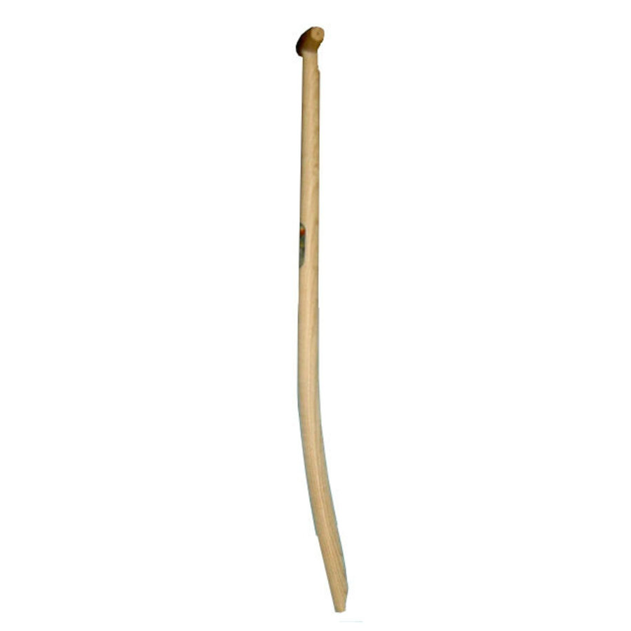 Sterk gebogen essen schopsteel met doorgestoken hilt 100 cm