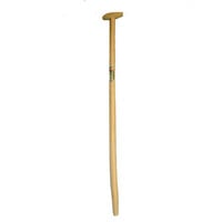 Gebogen essenhouten schopsteel met doorgestoken hilt | 130 cm