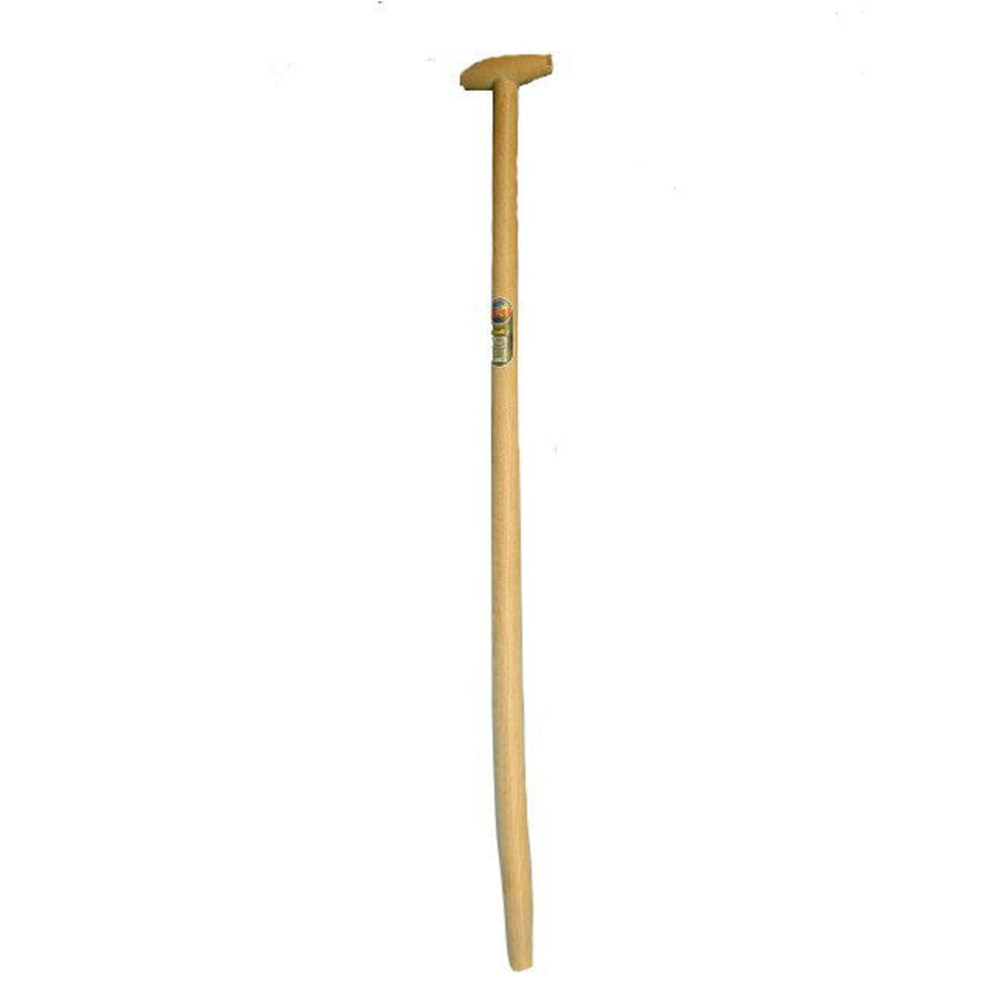 Gebogen essenhouten schopsteel met doorgestoken hilt | 130 cm
