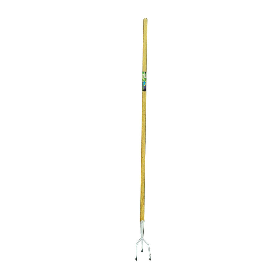 Cultivator 3-tands met houten steel 160 cm | werkbreedte 14 cm