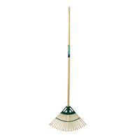 Bamboe gazonhark 22 tanden met houten steel 120 cm | 48 cm breed