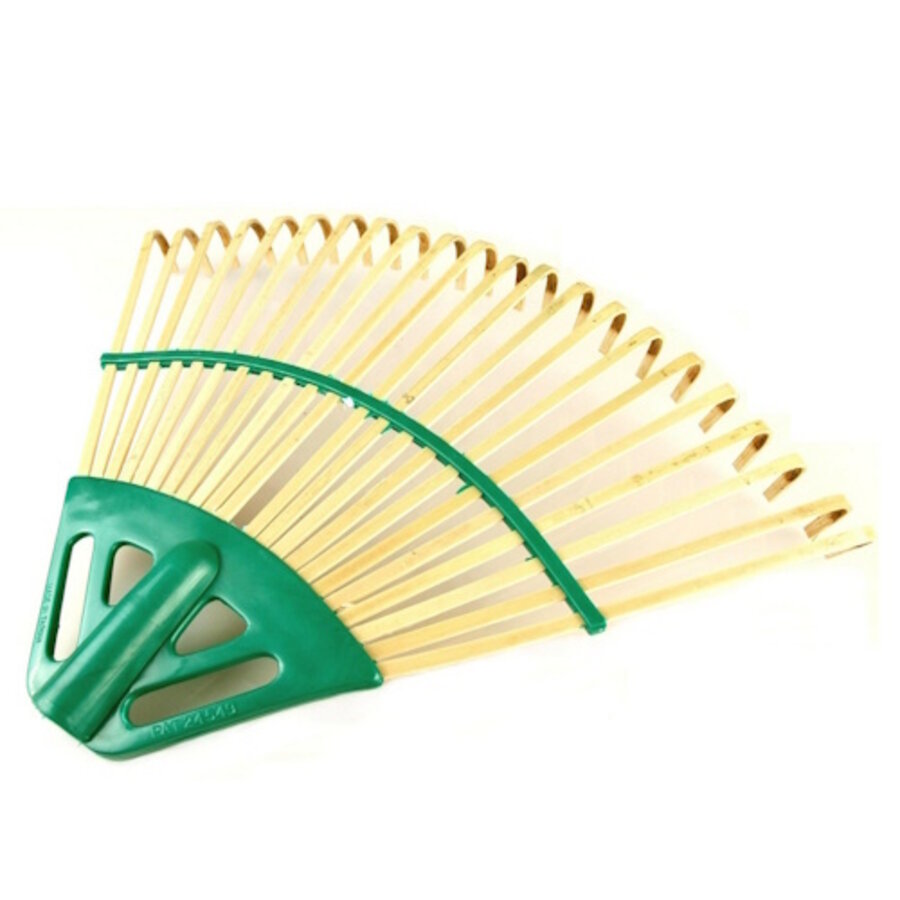 Bamboe gazonhark 22 tanden 48 cm zonder steel