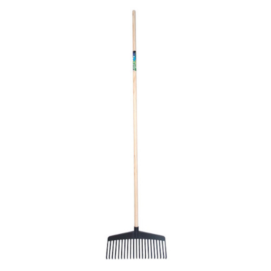 Bladhark - PA 38cm zwart met steel 150cm