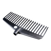 Bladhark polyamide zwart 38 cm met 21 elastische tanden zonder steel