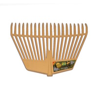 Bladhark kunststof 45 cm met 20 tanden zonder steel
