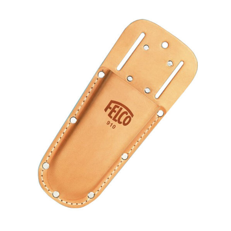 Leren snoeischaarholster met riemlus en clip 23 x 10 cm