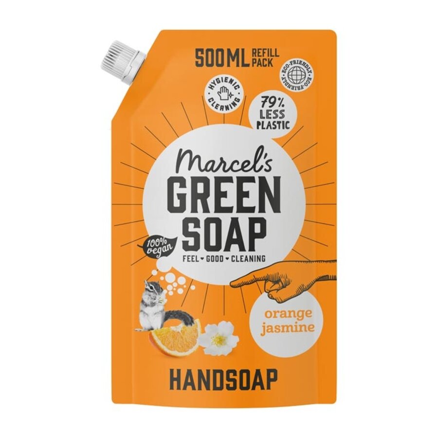 Handzeep Sinaasappel & Jasmijn Navulling 500 ML