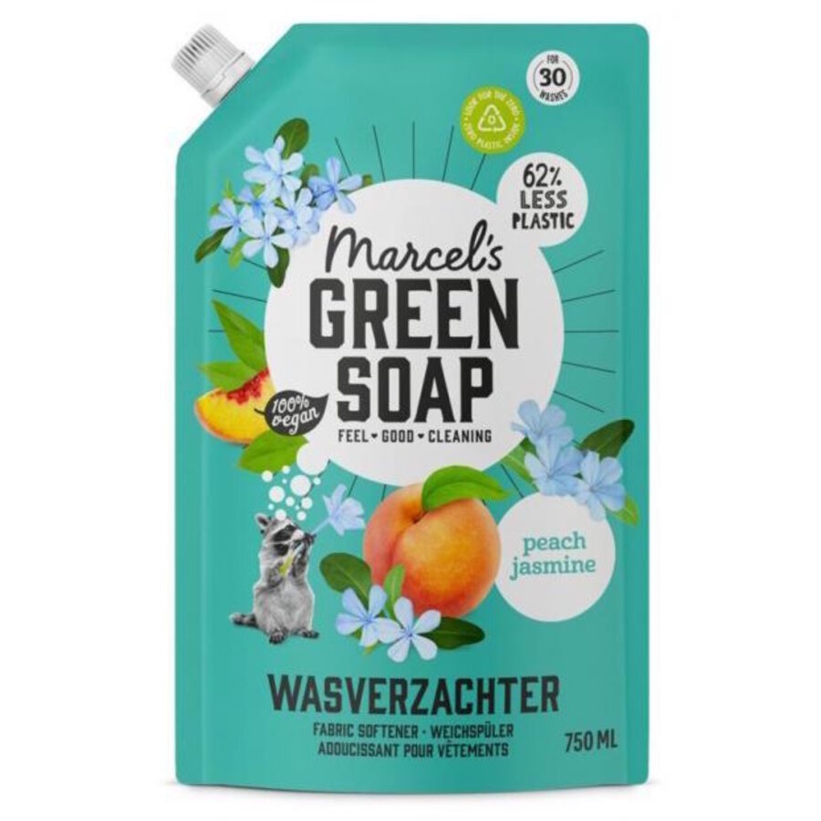 Wasverzachter Perzik & Jasmijn Navulling 750 ML