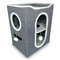 Kattenhuisje Gene 46x36x58CM grijs