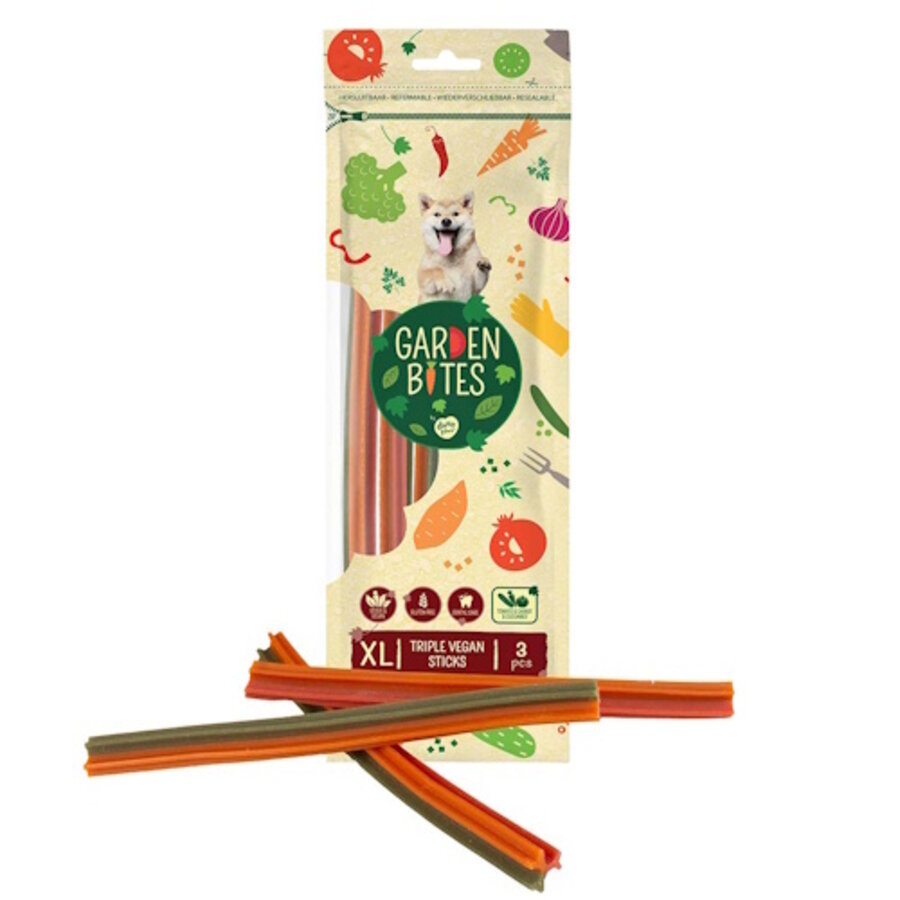 Garden Bites triple vegan sticks XL 25CM - 3 stuks