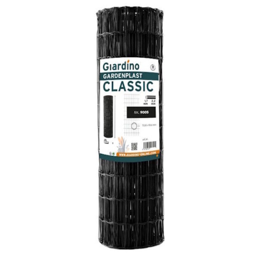 Gardenplast classic Gaas zwart 0.61m