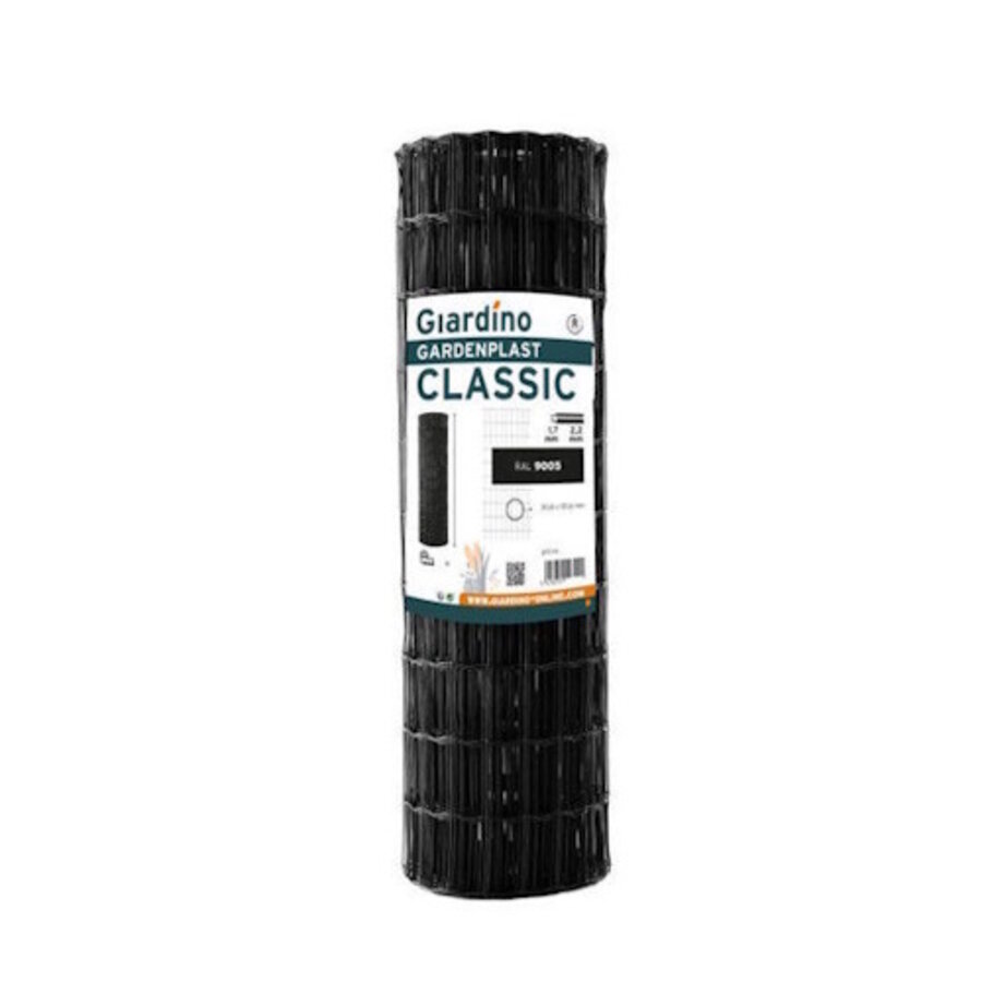 Gardenplast classic Gaas zwart 1.02m