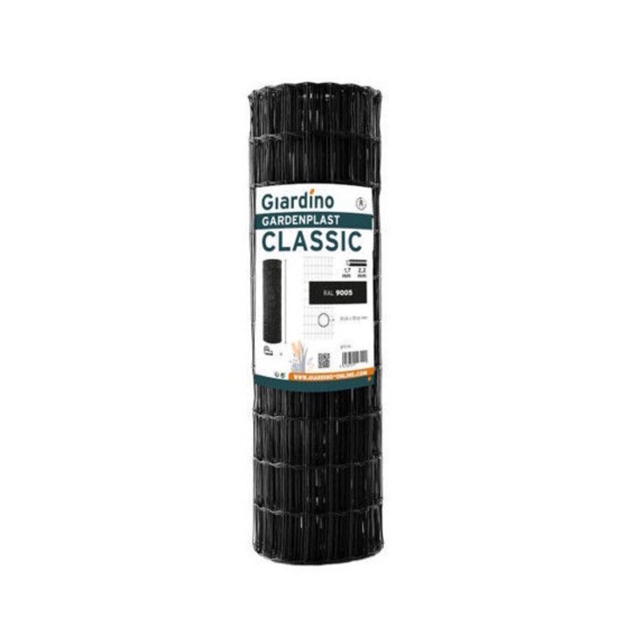 Gardenplast classic Gaas zwart 1.02m