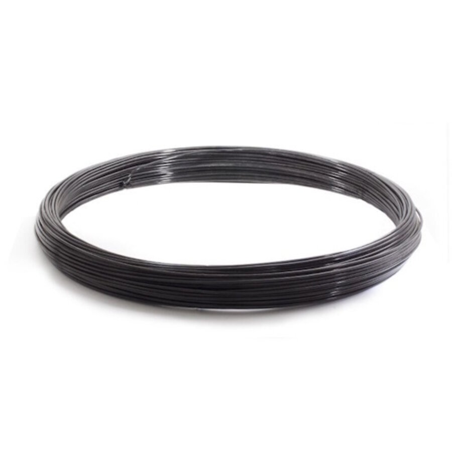 Spandraad zwart 3.4mm 100m