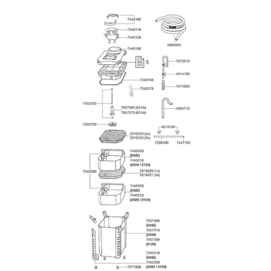 Zwaard voor 2222/2224,2322/2324
