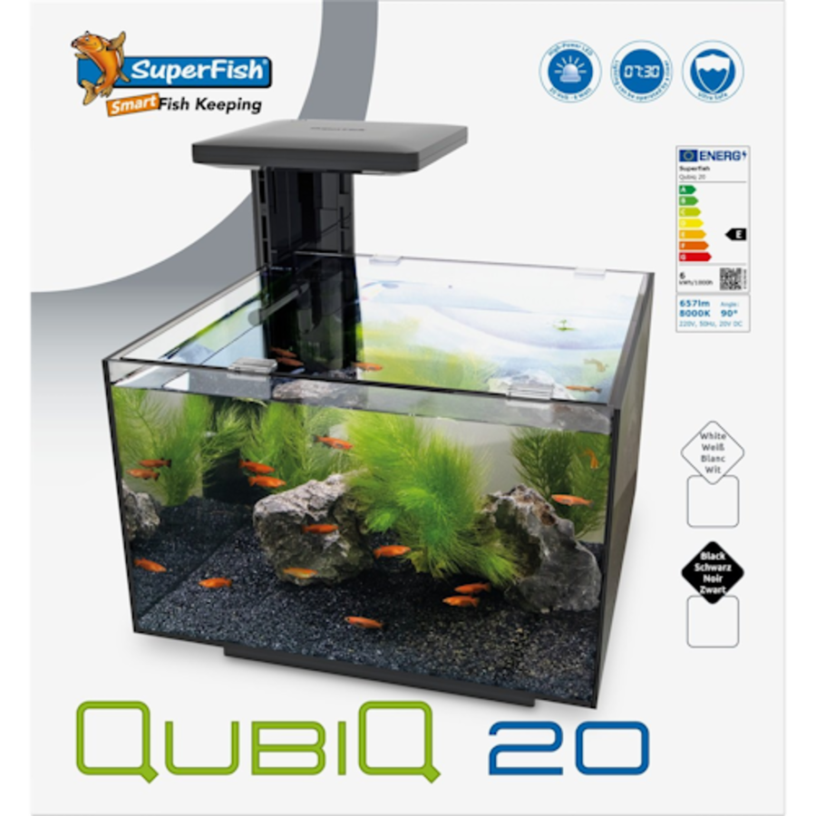 Qubiq 20 Zwart |ca. 32 x 32 x 33,5 cm